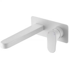 Смеситель Богеме (Boheme) для умывальника из стены Spectre Matt White 455-MW