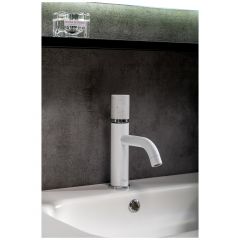 Смеситель Богеме (Boheme) Stick для умыв.низ. White Mramor WHITE Комплект 121-W-MR-WHITE