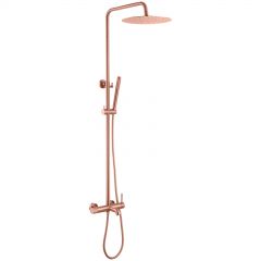 Стойка для душа Богеме (Boheme) со смесителем Uno Copper Brushed 468-CB