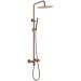 Стойка для душа Богеме (Boheme) c термостатом Uno Brushed Bronze 468-T-BRB