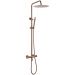 Стойка для душа Богеме (Boheme) c термостатом Uno Copper Brushed 468-T-CB