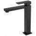 Смеситель Богеме (Boheme) для умывальника высокий Qubic Matt Black 472-B