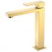 Смеситель Богеме (Boheme) для умывальника высокий Qubic Shine Gold 472-G
