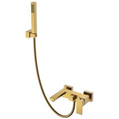 Смеситель Богеме (Boheme) для ванны с душем Qubic Bronze 473-BR