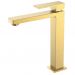 Смеситель Богеме (Boheme) для умывальника высокий Qubic Matt Gold 472-MG