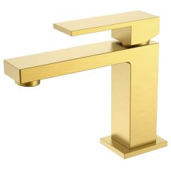 Смеситель Богеме (Boheme) для умывальника Qubic Matt Gold 471-MG