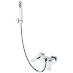 Смеситель Богеме (Boheme) для ванны с душем Qubic Chrome 473-CR