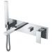 Смеситель Богеме (Boheme) для ванны встроенный Qubic Chrome 474-2-CR