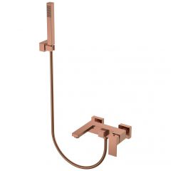 Смеситель Богеме (Boheme) для ванны с душем Qubic Copper Brushed 473-CB