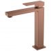Смеситель Богеме (Boheme) для умывальника высокий Qubic Brushed Bronze 472-BRB