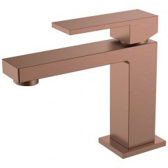 Смеситель Богеме (Boheme) для умывальника Qubic Brushed Bronze 471-BRB