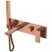 Смеситель Богеме (Boheme) для ванны встроенный Qubic Copper Brushed 474-2-CB