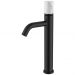Смеситель Богеме (Boheme) Stick для умыв. выс. Black Mramor WHITE Комплект 122-B-MR-W