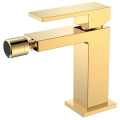Смеситель Богеме (Boheme) для биде Qubic Shine Gold 476-G