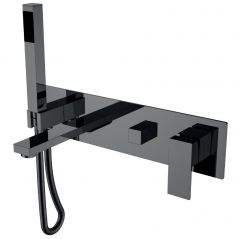 Смеситель Богеме (Boheme) для ванны встроенный Qubic Shine Gun Metal 474-2-SGM