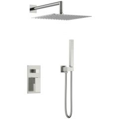 Смеситель Богеме (Boheme) встроенный для душаQubic Brushed Nickel 474-3-NB