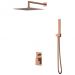 Смеситель Богеме (Boheme) встроенный для душаQubic Copper Brushed 474-3-CB