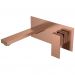 Смеситель Богеме (Boheme) для умывальника из стены Qubic Copper Brushed 475-CB