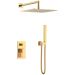 Смеситель Богеме (Boheme) встроенный для душаQubic Gold 474-3-G