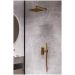 Смеситель Богеме (Boheme) встроенный для душаQubic Matt Gold 474-3-MG
