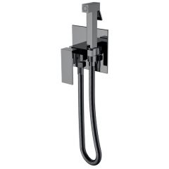 Смеситель Богеме (Boheme) гигиенический Qubic Shine Gun Metal 477-SGM