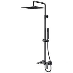 Стойка для душа Богеме (Boheme) Qubic Shine Gun Metal 478-SGM