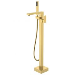 Смеситель Богеме (Boheme) напольный, Qubic Matt Gold 479-MG