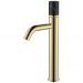 Смеситель Богеме (Boheme) Stick для умыв.выс.Gold Mramor BLACK Комплект 122-G-MR-BLACK