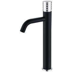 Смеситель Богеме (Boheme) Stick для умыв. выс. Black Diamond CHROME Комплект 122-BCR