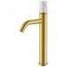 Смеситель Богеме (Boheme) Stick для умыв.выс.Matt Gold Mramor WHITE Комплект 122-MG-MR-W
