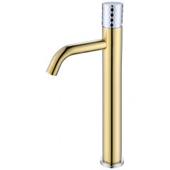 Смеситель Богеме (Boheme) Stick для умыв. выс. Gold Diamond CHROME Комплект 122-GCR