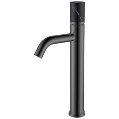 Смеситель Богеме (Boheme) Stick для умыв.выс.Shine Gun Metal Mramor BLACK Комплект 122-SGM-MR-B