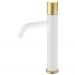 Смеситель Богеме (Boheme) Stick для умыв. выс. White Touch GOLD Комплект 122-WG.2