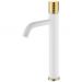 Смеситель Богеме (Boheme) Stick для умыв. выс. White Diamond GOLD Комплект 122-WG