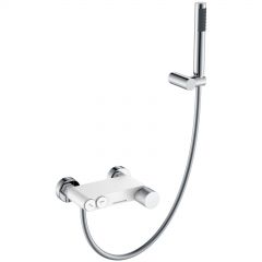 Смеситель Богеме (Boheme) Stick для ванны White Touch Chrome 123-WCR.2