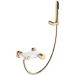 Смеситель Богеме (Boheme) Stick для ванны White Diamond Gold 123-WG