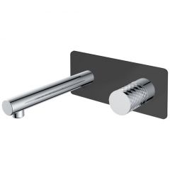Смеситель Богеме (Boheme) Stick из стены Black Diamond Chrome 125-BCR