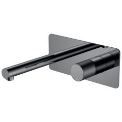 Смеситель Богеме (Boheme) Stick из стены Shine Gun Metal Spirale 125-SGM.4