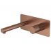Смеситель Богеме (Boheme) Stick из стены Brushed Bronze ручка Spirale 125-BRB.4