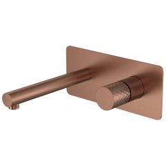 Смеситель Богеме (Boheme) Stick из стены Brushed Bronze ручка Diamond 125-BRB