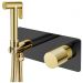 Смеситель Богеме (Boheme) гигиенический Stick Black Touch Gold 127-BG.2
