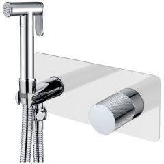 Смеситель Богеме (Boheme) гигиенический Stick White Touch Chrome 127-WCR.2