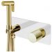 Смеситель Богеме (Boheme) гигиенический Stick White Touch Gold 127-WG.2