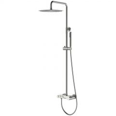 Стойка для душа Богеме (Boheme) Stick Nikel Brush c ручкой Diamond 128-NB