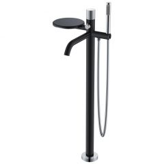 Смеситель Богеме (Boheme) Stick напольный Black Touch Chrome 129-BCR.2