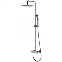 Стойка для душа Богеме (Boheme) Stick Shine Gun Metal с ручкой Touch 128-SGM.2