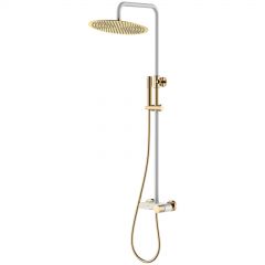 Стойка для душа Богеме (Boheme) Stick White Touch Gold 128-WG.2
