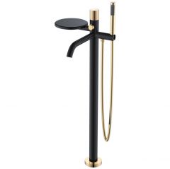 Смеситель Богеме (Boheme) Stick напольный Black Touch Gold 129-BG.2