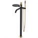 Смеситель Богеме (Boheme) Stick напольный Black Touch Gold 129-BG.2