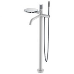 Смеситель Богеме (Boheme) Stick напольный White Touch Chrome 129-WCR.2